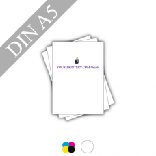 Flyer | 246gsm linen paper white | DIN A5 | 4/0-coloured